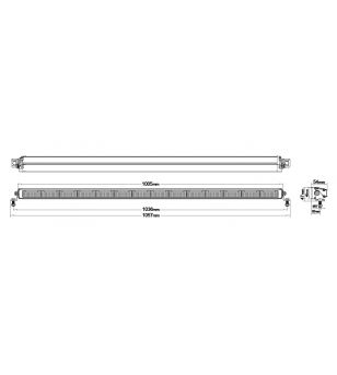 LEDSON Phoenix+ LED bar 40" med blixt - 33305429