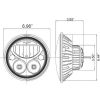 VISION X Vortex 7" LED-Scheinwerfer-Kit E-geprüft Chrom - XIL-7RELKIT - Lights and Styling