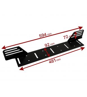 Kennzeichenhalter LED-Leiste 594 - 3346055