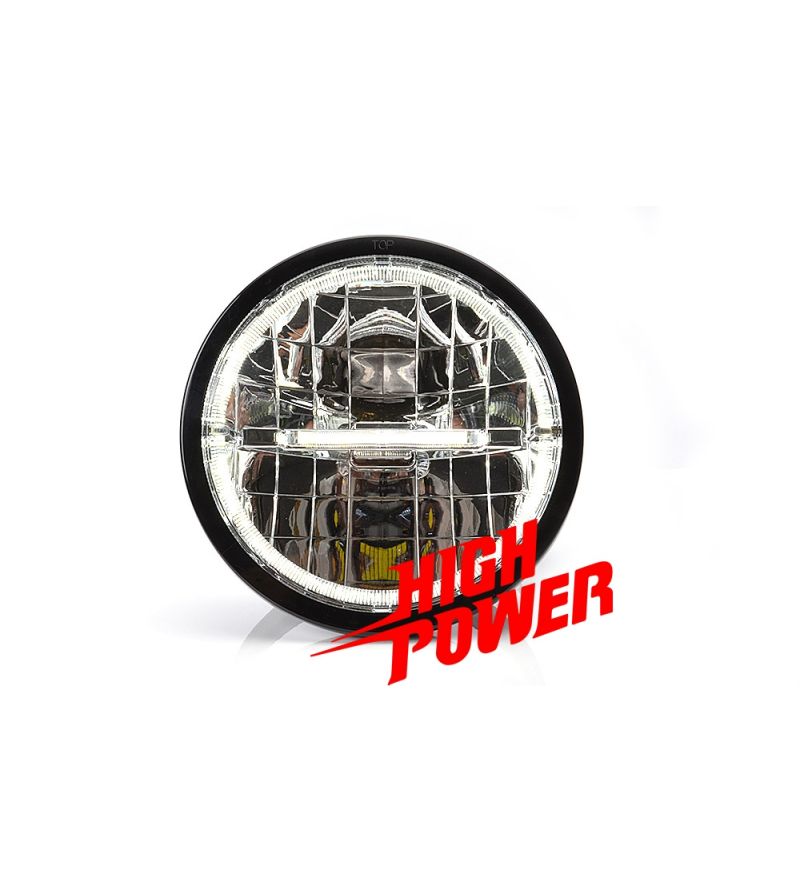 Driving light - WAS - W116 High Power - 9.1" - 23cm - Line + Ring - Position light White - Driving Driving light - WAS - W116 High Power - 9.1" - 23cm - Line + Ring - Position light White - Driving