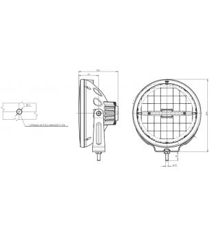 WAS W116 LED Driving Light High Power - Position Light Ring + Line - 872 50/ECO - Lights and Styling