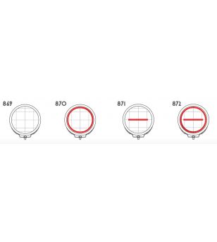 WAS W116 LED Driving Light High Power - Position Light Ring + Line - 872 50/ECO - Lights and Styling