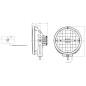 Driving light - WAS - W116 - 9.1" - 23cm - Line - Position light White - Driving Driving light - WAS - W116 - 9.1" - 23cm - Line - Position light White - Driving