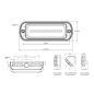 Work light - WAS - W229 - 5.2" - 13.3cm - Flat + Slanted - Work / Scene