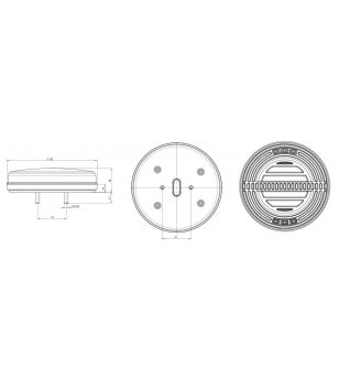 WAS W193DD Bakljus ʺHamburgerʺ Multifunktionell Höger - 1354DDP - Lights and Styling