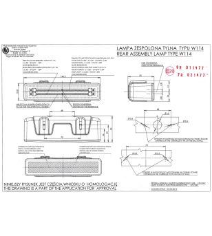 WAS W114 Rear light - Multi Functional (Stop, Rear, Direction) - 823 - Lights and Styling