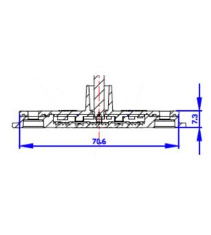 Boreman 4500 - LED markeringslampa Röd - 1001-4500-R - Lights and Styling