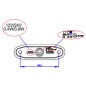 Marker Light - Boreman - 4500 - 3" - 7.7cm - Easy Fit - Blue - 12V-24V Marker Light - Boreman - 4500 - 3" - 7.7cm - Easy Fit - Blue - 12V-24V