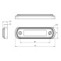 Markeringslicht - WAS - W189 N - Neon - 4.3" - 11cm - Melkwit - Wit - 12V-24V