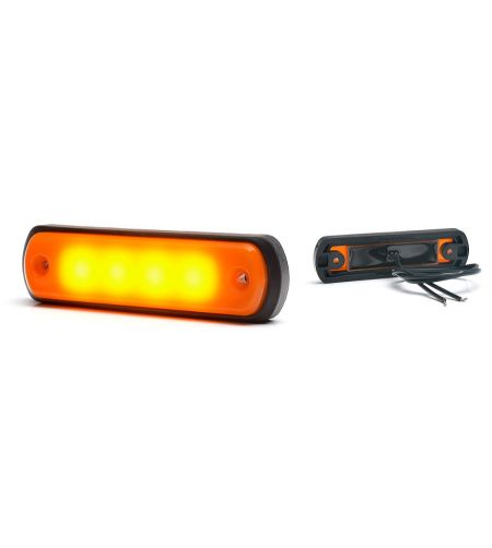 Markeringsljus - WAS - W189 N - Neon - 4.3" - 11cm - Bärnsten - 12V-24V