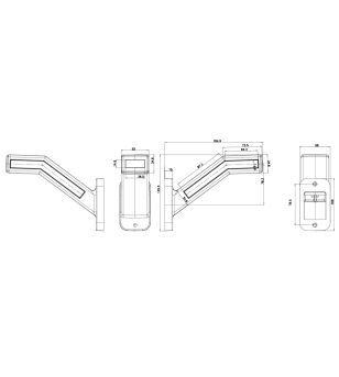 WAS W168.6D Width Pole Neon RIGHT - front/side/tail/indicator - 1259P - Lights and Styling