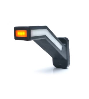 Gummiarm - WAS - W168 6D Neon - Höger - LED - Dynamiskt blinkljus - Vit/Bärnsten/Röd - 12V-24V - 