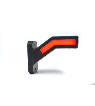 Gummiarm - WAS - W168 2 Neon - Höger - LED - Vit/Bärnsten/Röd - 12V-24V - 