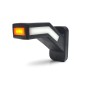 Gummiarm - WAS - W168 2 Neon - Höger - 5.7" - 14.6cm - LED - Vit/Bärnsten/Röd - 12V-24V - Gummiarm - WAS - W168 2 Neon - Höger - 5.7" - 14.6cm - LED - Vit/Bärnsten/Röd - 12V-24V -