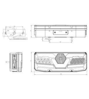 WAS W171DD P Rear light Multifunctional Right IP68 - 1199 DD IP68 - Lights and Styling