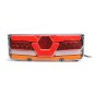 Tail light - WAS - W171 DD - Left - 13.8" - 35cm - LED - Dynamic indicator - Tail - Brake - Ind - Rev - Fog - 12V-24V