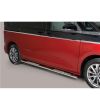 Volkswagen Transporter T7 Multivan 2022- Design Side Protection Oval SWB - BLACK - DSP/497/SWB/PL - Sidebar / Sidestep - Verstra