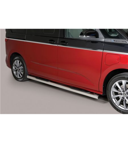 Volkswagen Transporter T7 Multivan 2022- Grand Pedana ø76 SWB - BLACK - GP/497/SWB/PL - Sidebar / Sidestep - Verstralershop