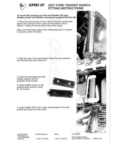 Sonnenblende - Rauch - Ford - Transit - 2014+