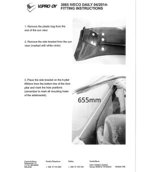 Sun visor Daily 14+ - 3065 - Lights and Styling