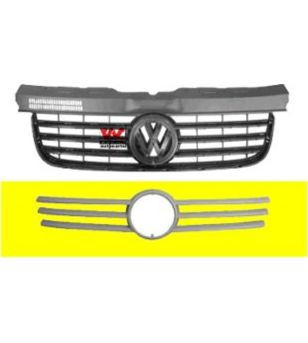 VW T5 MULTIVAN 2004 - 2010 Onder Voorgrill 1 St. rvs hoogglans - 3533400038 - Lights and Styling