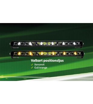 LEDSON Rex+ LED-bar 20,5" vit/bärnstensljus - 33491189