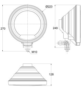 SIM 3227 - genomskinlig gul-amber CELIS FULL LED