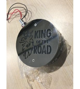 Spansk lampa - L&S - Pablo - med logotyp - Bärnsten/Röd - 12V-24V -