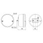 Bakljus - SIM - 3164 - 5.5" - 14cm - Klar - Back - 12V-24V Bakljus - SIM - 3164 - 5.5" - 14cm - Klar - Back - 12V-24V