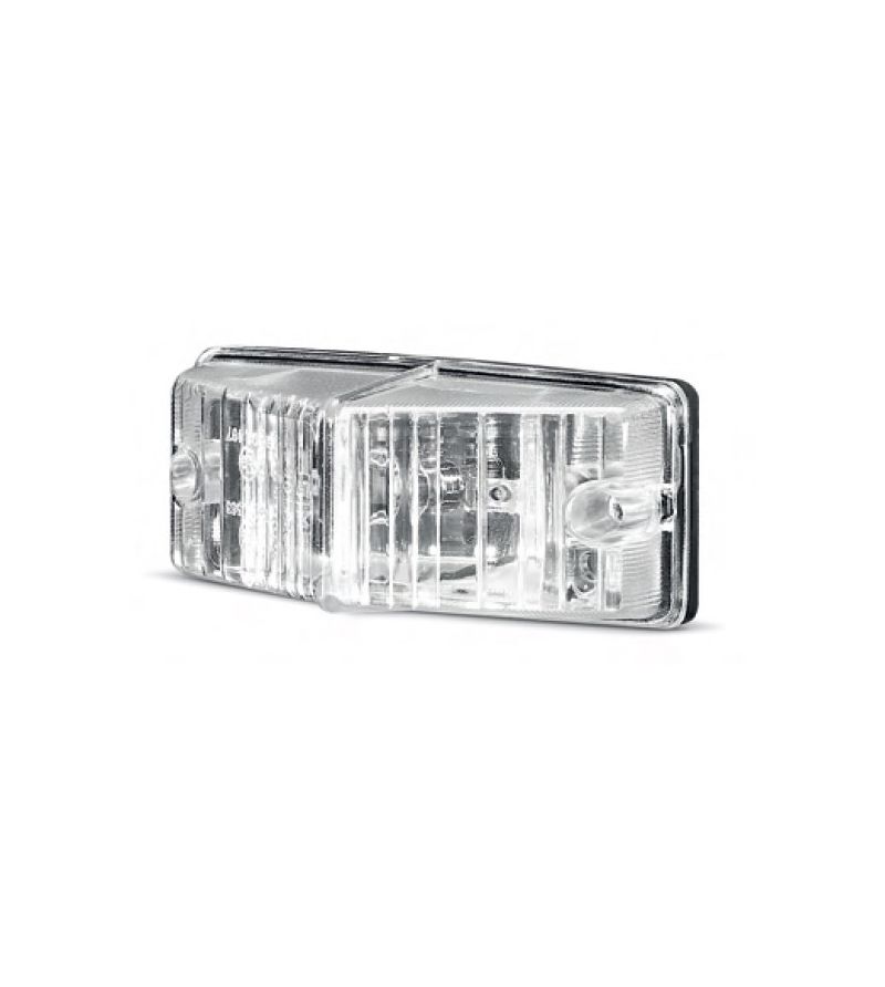 Double burner - SIM - 3124 - 4.1" - 10.5cm - Halogen - Klar - Weiß - 12V-24V Double burner - SIM - 3124 - 4.1" - 10.5cm - Halogen - Klar - Weiß - 12V-24V