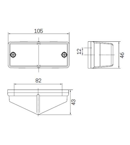 Dubbelbrander - SIM - 3124 - 4.1" - 10.5cm - Halogeen - Helder - Wit - 12V-24V