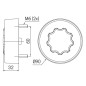 Bakljus - SIM - 3188 - Klar - LED - Dim - 12V-24V Bakljus - SIM - 3188 - Klar - LED - Dim - 12V-24V