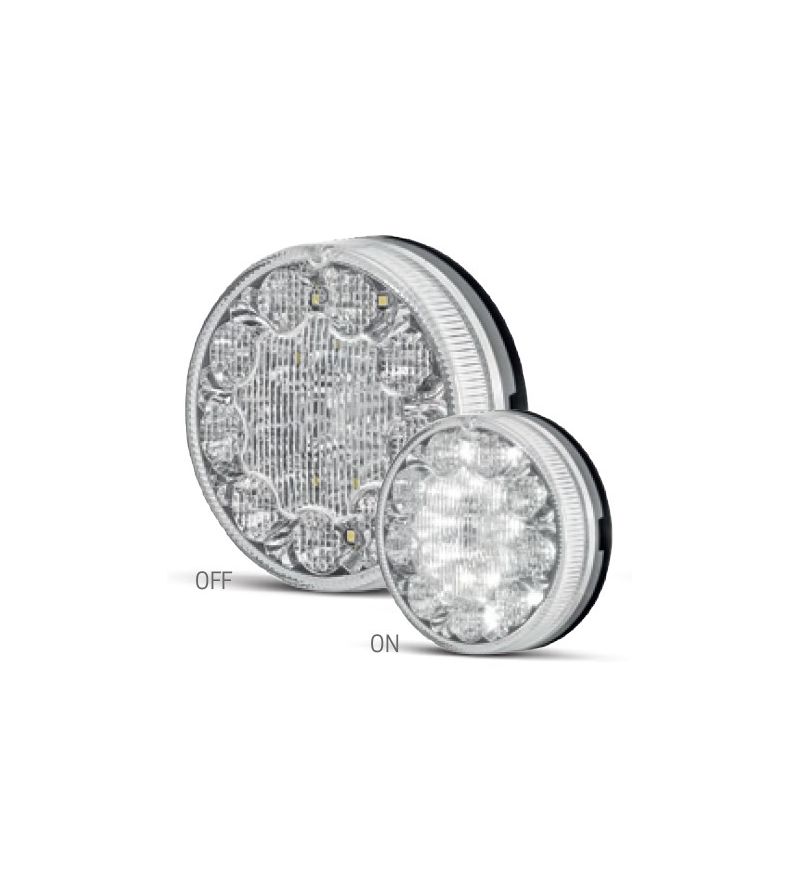 Tail light - SIM - 3188 - Clear - LED - Rev - 12V-24V Tail light - SIM - 3188 - Clear - LED - Rev - 12V-24V