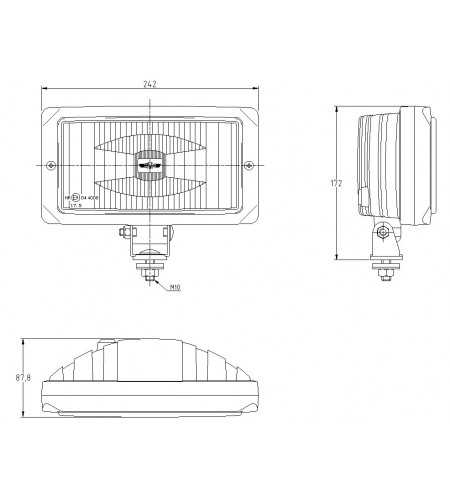 Nebelscheinwerfer - SIM - 3225 - 9.4" - 24cm - Positionslicht - Nebel