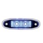 Begrenzungsleuchte - Boreman - 4500 - 3" - 7.7cm - Easy Fit - Blau - 12V-24V Begrenzungsleuchte - Boreman - 4500 - 3" - 7.7cm - Easy Fit - Blau - 12V-24V