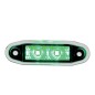 Marker Light - Boreman - 4500 - 3" - 7.7cm - Easy Fit - Green - 12V-24V Marker Light - Boreman - 4500 - 3" - 7.7cm - Easy Fit - Green - 12V-24V