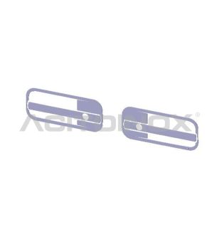 DAF XF 106 Pair covers for handle door - 011DXF106 - Stainless / Chrome accessories - Verstralershop