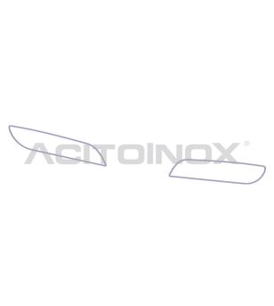 DAF XF 106 Chrom-Edelstahlrand für Nebelscheinwerfer (Set) - 009DXF106 - RVS / Chrome accessoires - Verstralershop