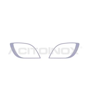 DAF XF 106 Chrom-Edelstahlrand für Scheinwerfer (Set) - 010DXF106 - RVS / Chrome accessoires - Verstralershop