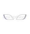 DAF XF 106 Stainless steel front light rims (pair) - 010DXF106 - Stainless / Chrome accessories - Verstralershop