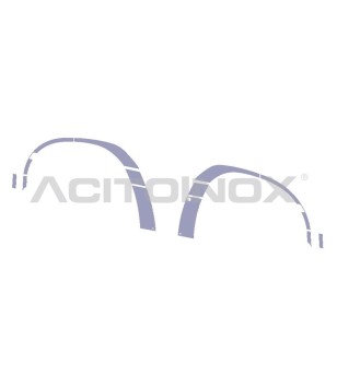 DAF XF 106 Kotflügelrahmen aus Edelstahl - 013DXF106 - RVS / Chrome accessoires - Verstralershop