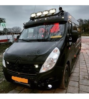 Boreman LED-Fernscheinwerfer mit lightbar - smoked Chrom