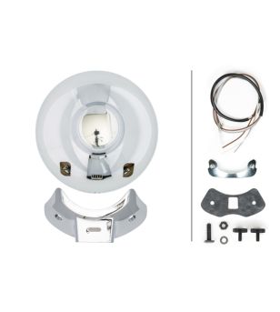 Extraljus - Hella - Luminator Chromium - Compact - 7'' - rostfritt stål/krom - Driving 