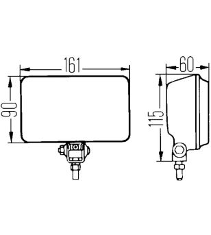 Hella Comet 450 dimljus - 1NB 005 860-201 - Belysning - Verstralershop