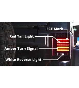 JW Högtalare modell 279 J LED ECE Jeep JK 2007-2018 Bakljus (set) - 0347541J set - Lights and Styling