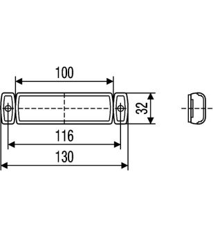 Hella LED-Positionslicht mit Reflektor - 2PG 008 645-971 - Lights and Styling