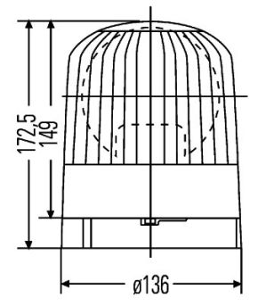 Hella Junior M 24V met magneet - 2RL 007 552-011 - Verlichting - Verstralershop