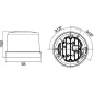 Beacon - Hella - KL 7000 - Surface mounted/Screwed - 12V-24V