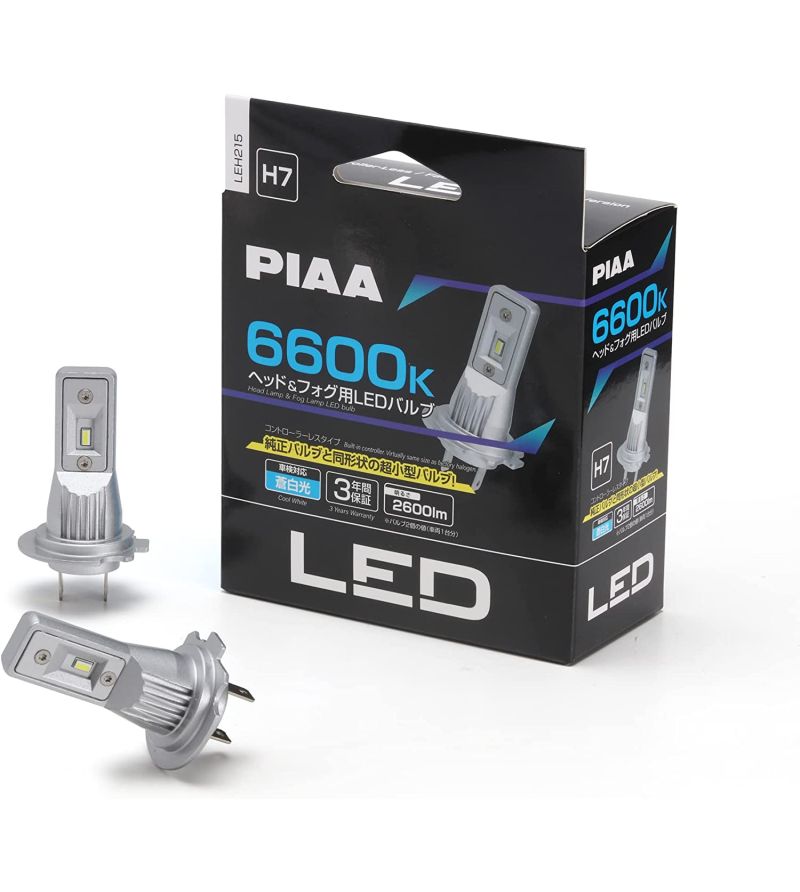 PIAA H7 LEH215 LED Bulbs set 6600K integrated controller - LEH215 - Lights and Styling PIAA H7 LEH215 LED Bulbs set 6600K integrated controller - LEH215 - Lights and Styling