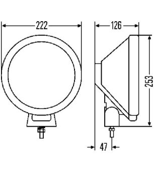 Hella Rallye 3000 Blank - 1F8 006 800-191 - Beleuchtung - Verstralershop
